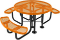 COATEDOUTDOORFURNITURE Heavy-Duty Portable ADA-Compliant Outdoor Picnic Table by CoatedOutdoorFurniture