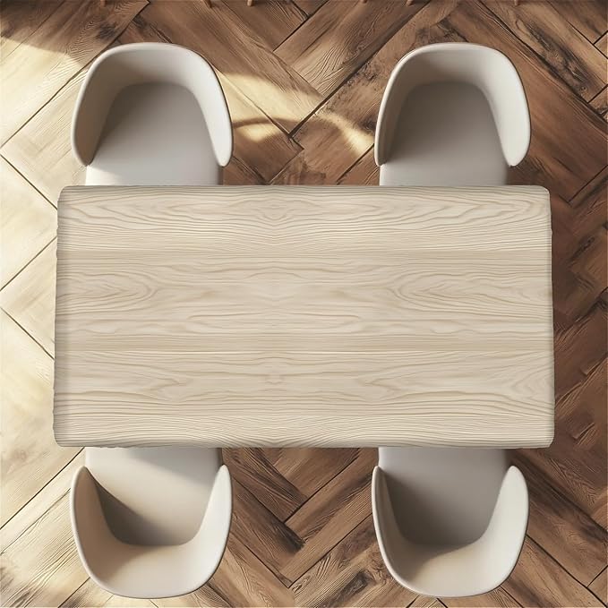 Rectangle Table Cloth Cover Waterproof Elastic Fitted Polyester Fitted - Image 5