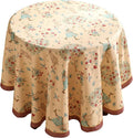 patdrea Designer Beige Tablecloth by Welcometopatdrea