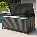 MIRADOR 281 Gallon Outdoor Storage Box Waterproof, Metal Deck Box by Mirador