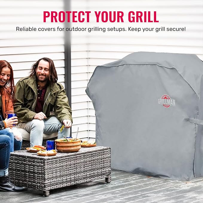 Grillman Grill Cover, BBQ Outdoor Grill Covers, Gas Grills, Waterproof - Image 2