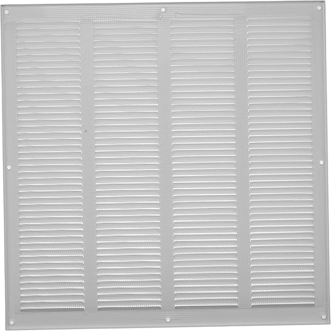 Repa Market Air Vent Cover 16x16 Inch White Galvanized Steel Louvered Grill - Image 6