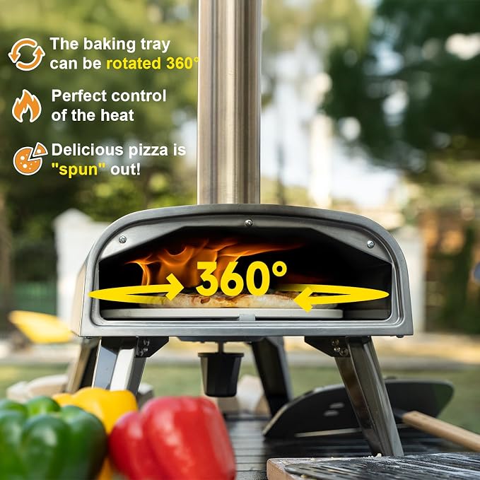 Outdoor Pizza Oven aidpiza 12" Wood Pellet Pizza Ovens - Image 2