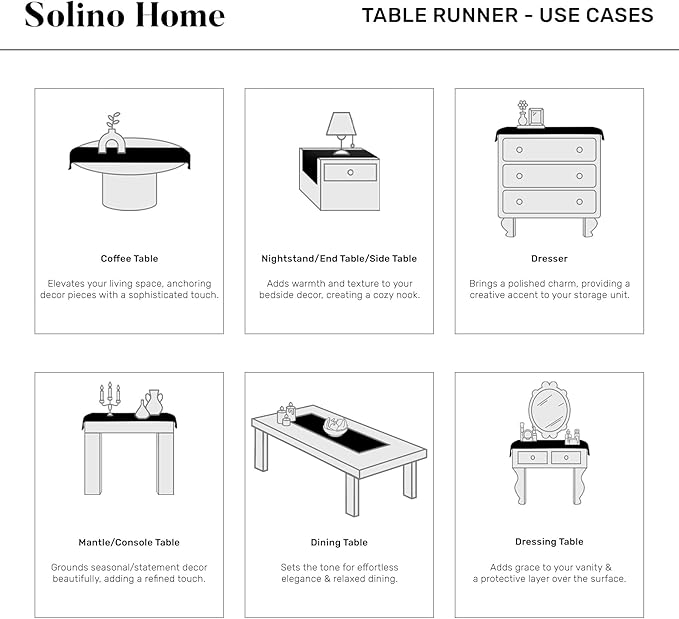 Solino Home Linen Small Table Runner 60 Inches - Image 6
