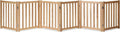 LZRS 6-Panel Extra-Wide Freestanding Wooden Dog Gate Indoor – 24”High Foldable by LZRSPET