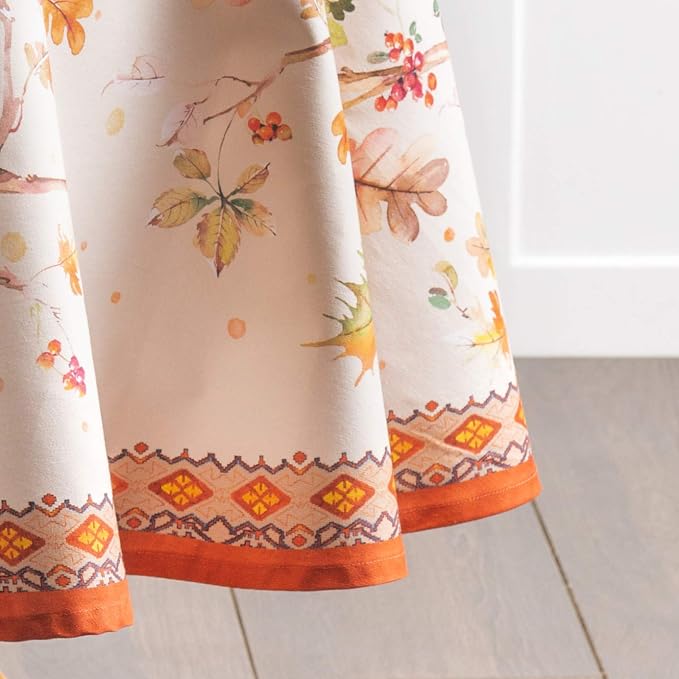 Maison d' Hermine Table Cloth Round Table 100% Cotton 63 Inches Fall Tablecloth - Image 7