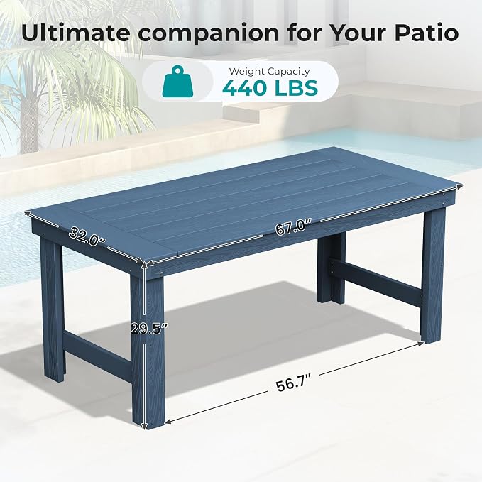 SERWALL HDPE Outdoor Dining Table - Image 2