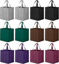 WISELIFE Reusable Grocery Shopping Bags 10 Pack Large Foldable Tote Bags Bulk by WiseLife