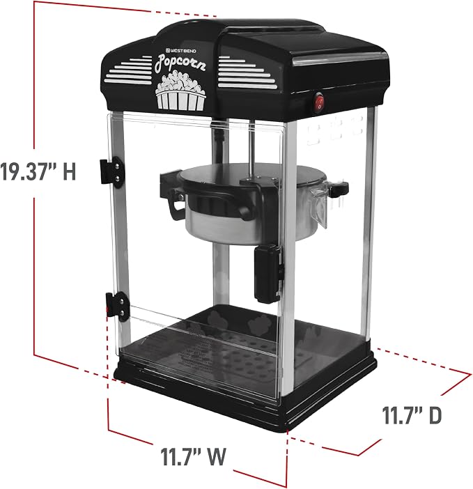 West Bend Stir Crazy Movie Theater Popcorn Popper, Gourmet Popcorn Maker Machine - Image 6