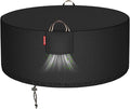 Fire Pit Cover Round for 45-48 inch Fire Pit, 900D Heavy Duty Waterproof by QHHOME