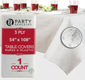 PARTY BARGAINS Disposable Table Covers by PARTYBARGAINS