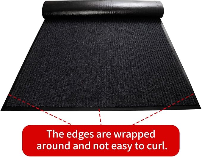 TANYOYO 3' X 6' Commercial Grade Door Floor Mat Brush Step Entrance Mat Vinyl - Image 7