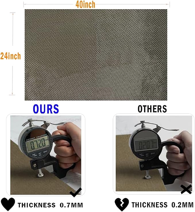Titanium Adhesive Backed exhaust heat shield 2500 Degrees High Temp Protection - Image 3