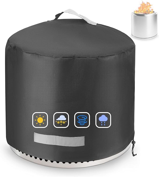 Fire Pit Cover for Solo Stove Bonfire 2.0 Cover 19.5 & 20 Inch, 600D Polyester by JCLMER