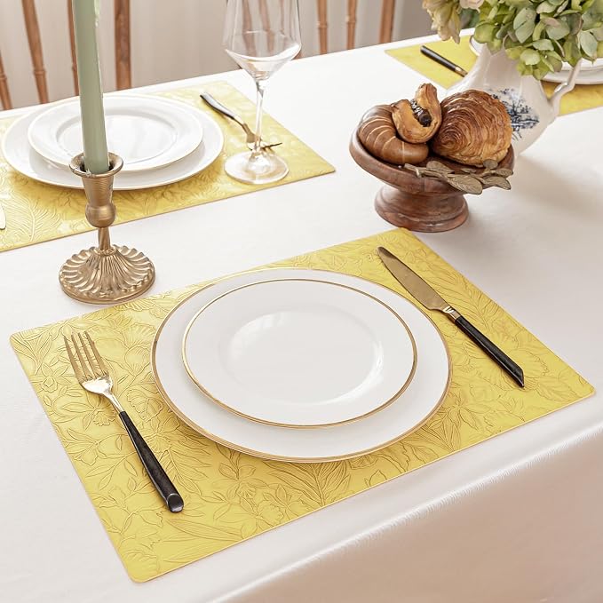 Romanstile Vinyl Placemats Set of 8-12 X 18 Inch - Image 2