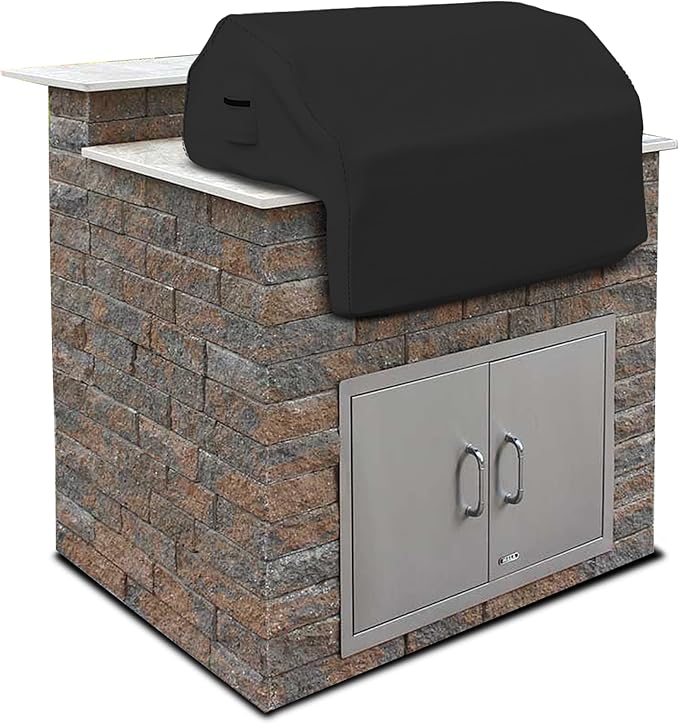 Covers & all Built-in Outdoor Grill Cover, Durable Heavy Duty 18 Oz Waterproof by CoversAll