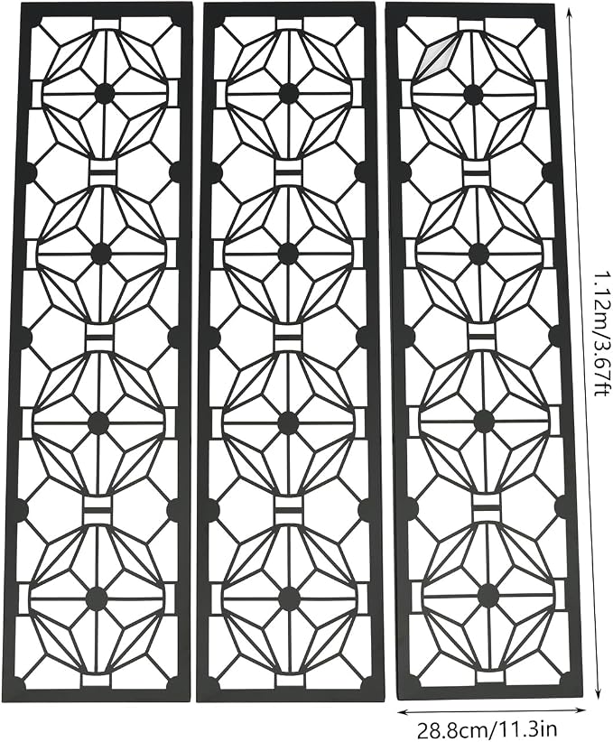 Metal Outdoor Divider 71x40'' Privacy Screens 6 Panels Privacy Fence - Image 6
