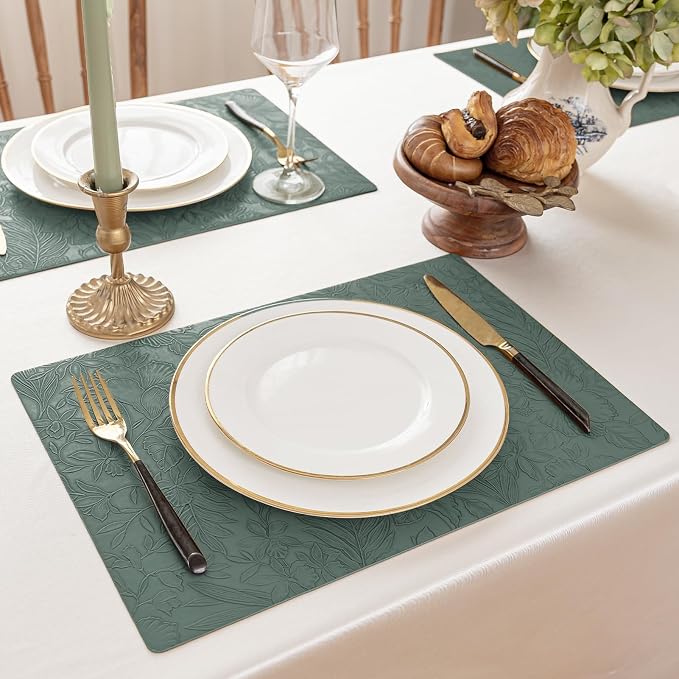 Romanstile Vinyl Placemats Set of 8-12 X 18 Inch - Image 2