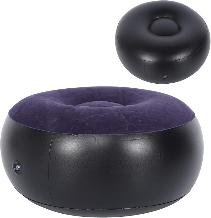 ANGGREK Inflatable Ottoman, Blow Up, Portable Outdoor Camping Chair Inflatable - Image 6