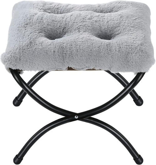 15" Foldable Foot Stool Ottoman by WELL-STRONG