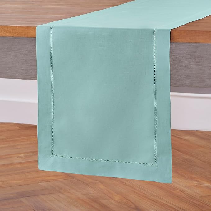 Solino Home Cotton Linen Table Runner 108 Inches Long - Image 2