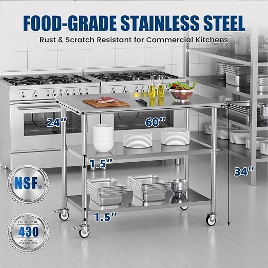 Stainless Steel Work Table - Image 3