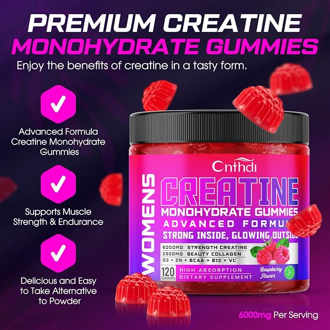 Creatine Monohydrate Gummies 6000MG Pre-Workout - Image 2