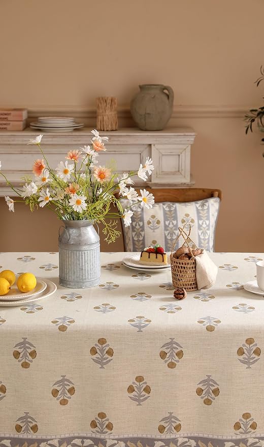 patdrea Designer Beige Small Tablecloth - Image 4