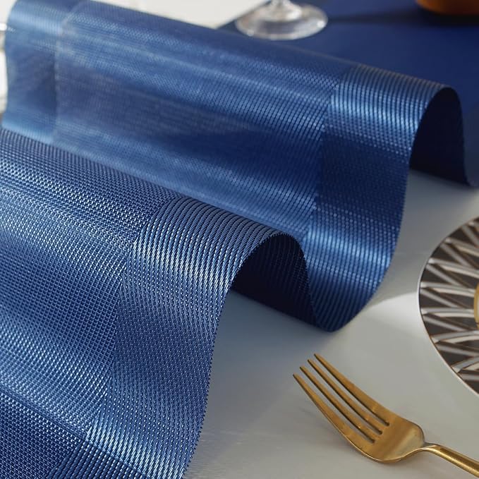 Vinyl Placemats Set of 6 Vinyl Heat-Resistant Table Mats - Image 3