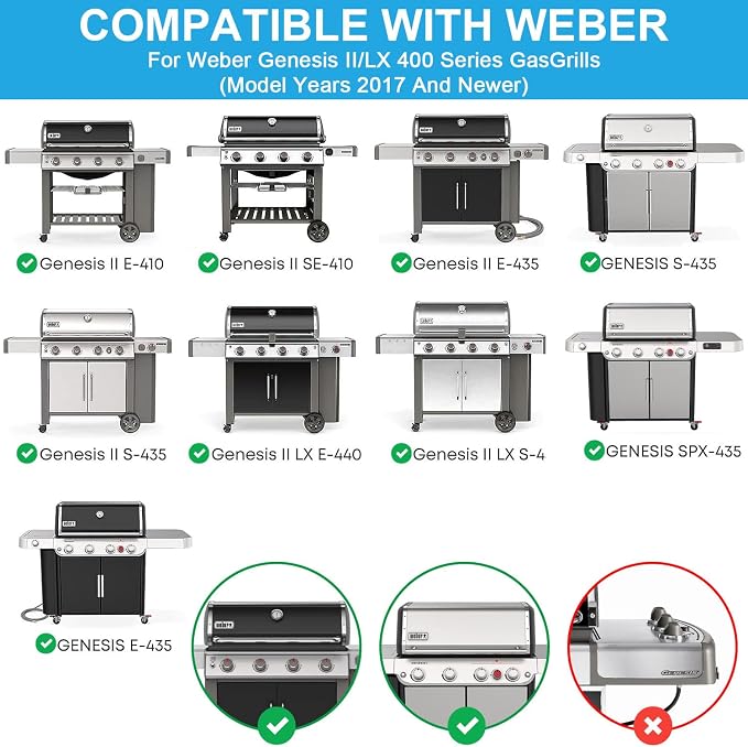 Full Size Griddle Insert for Weber Genesis II 400 Genesis II LX 400 Series Gas - Image 5