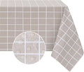 Romanstile Rectangle Vinyl Tablecloth, 100% Waterproof Oil-Proof Checkered by Romanstile