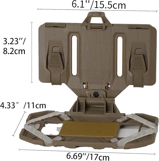 Tactical Molle Phone Holder for Plate Carrier Vest, Quick Release & Adjustable - Image 2