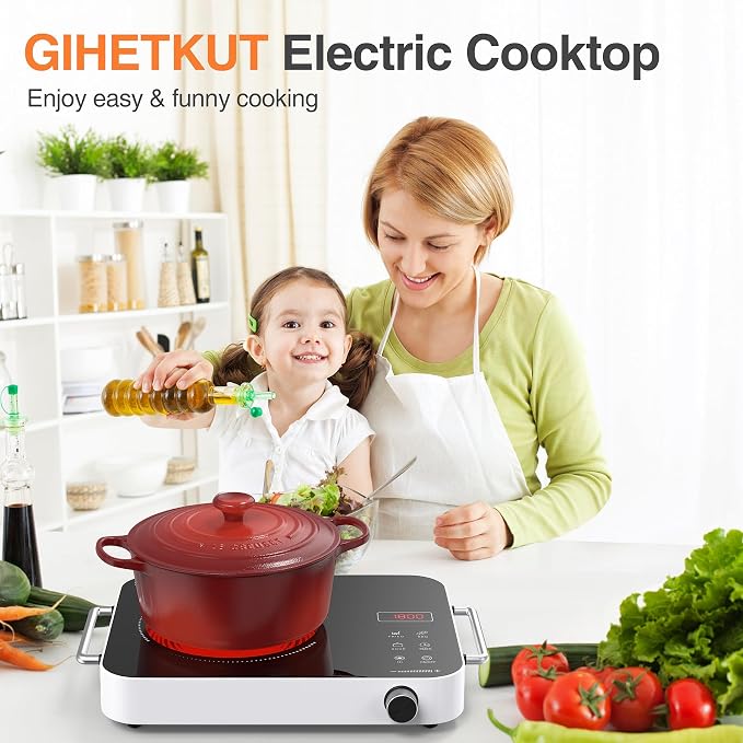 Single Burner Electric Cooktop, 1800W 110V Electric Stove Top - Image 7