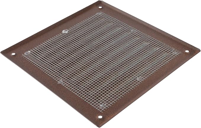 Square Ventilation Grille / 5" x 5" Inch Inside Measurement/Brown Metal Air - Image 5