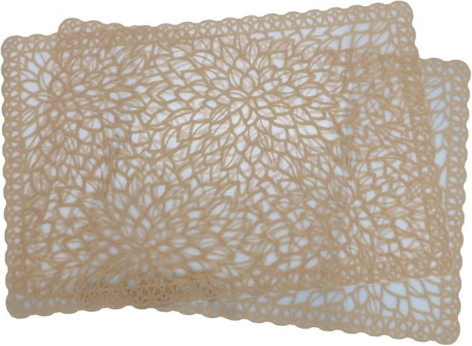 Gugrida Plastic Light Brown Placemats - Image 2