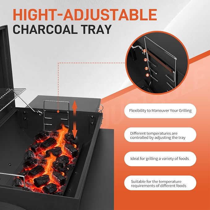 VINGLI Barrel Charcoal Grill - Image 8