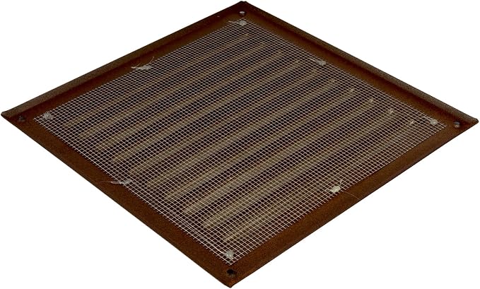 Square Ventilation Grille / 8" x 8" Inch Inside Measurement/Brown Metal Air - Image 5