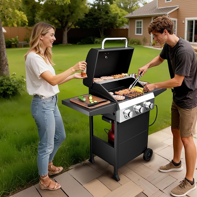 ROVSUN 3-Burner Propane Gas BBQ Grill - Image 7