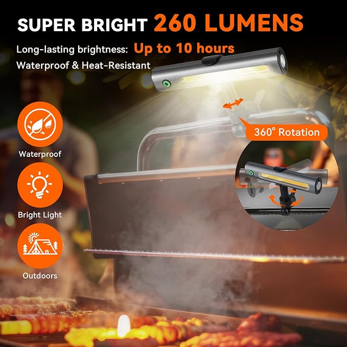 Grill Lights for Outdoor Grill Designed for Blackstone Weber Griddle, Magnetic - Image 9