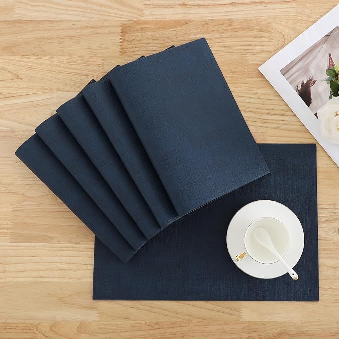 Homaxy Faux Leather Heat Resistant Placemats - Image 8