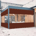 20 Oz Outdoor Vinyl Curtain, Outdoor Clear Panel Curtain, Weather Resistant by Ezcasch