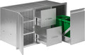 Jocisland Outdoor Kitchen Drawers 41.5" W×23" D×23" H Stainless Steel Drawers by Jocisland