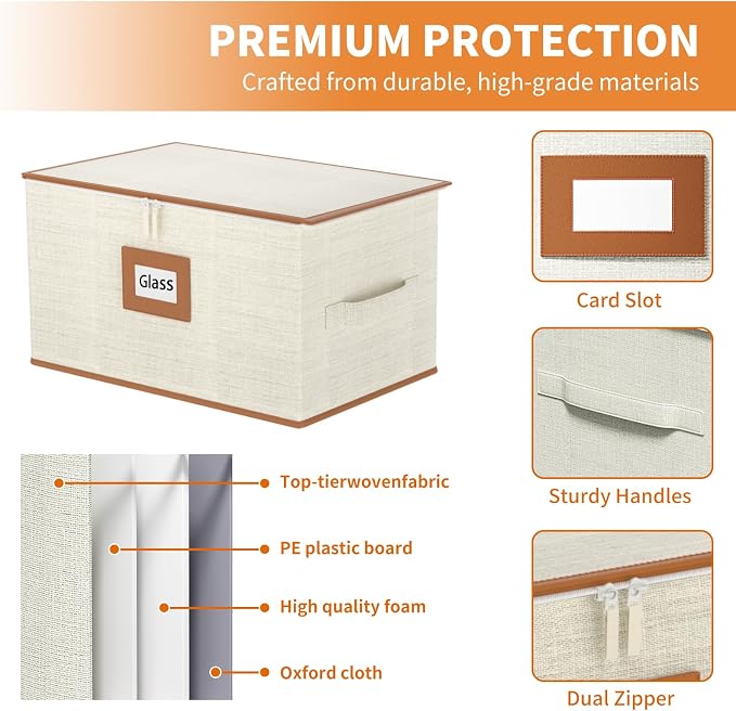 Aokeyee Wine Glass Storage Box Containers - Image 3