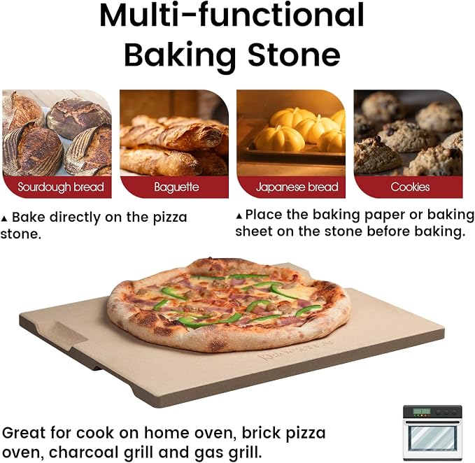 Pizza Stone, Cordierite Baking Stone - Image 4