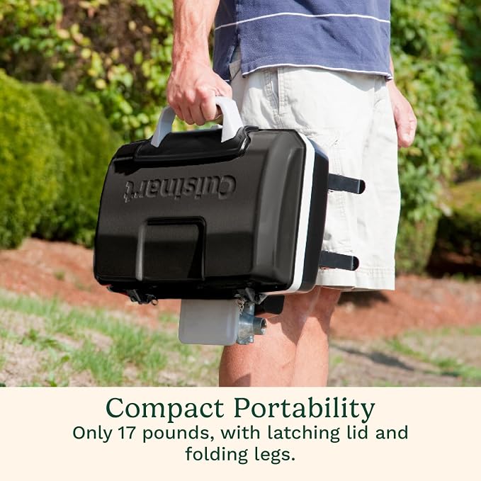 Cuisinart Petite Gourmet Portable Gas Grill, Compact & Lightweight Tabletop - Image 5