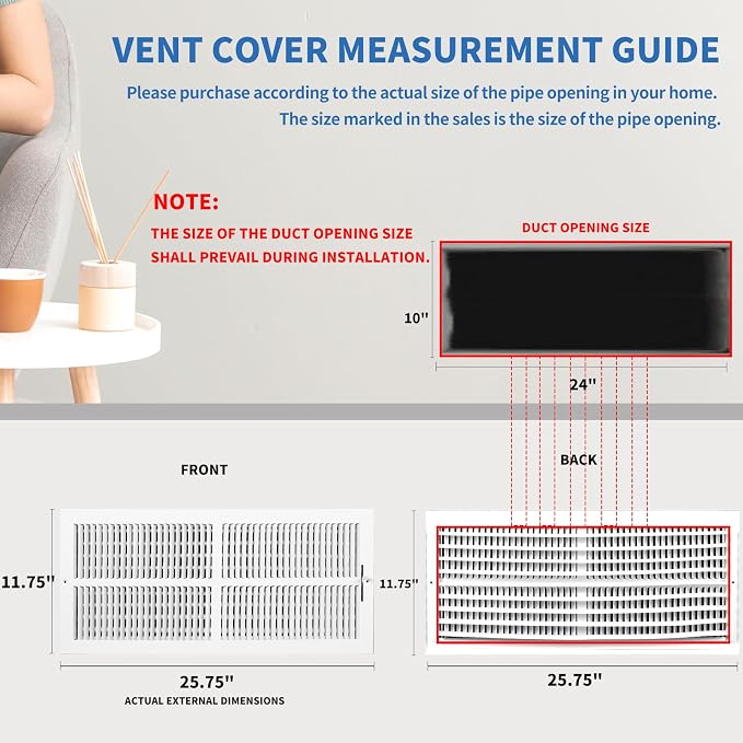 24x10 Vent Register, Vent Covers - Image 6
