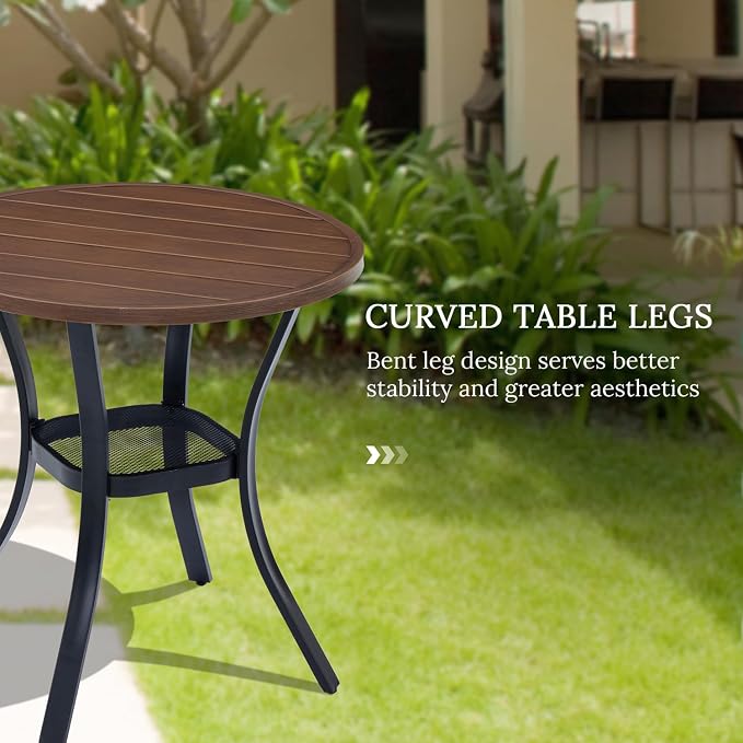VICLLAX 27.5" Outdoor Round Patio Table - Image 7