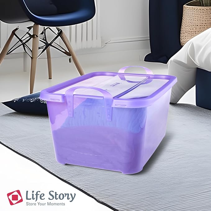 Life Story 6 Pack Light Duty Stackable Storage Bin, 55 Quart Home Organizer - Image 6