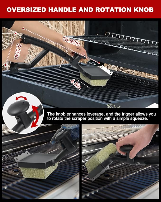 Grill Brush Bristle Free, Steam Grill Cleaner - Image 3
