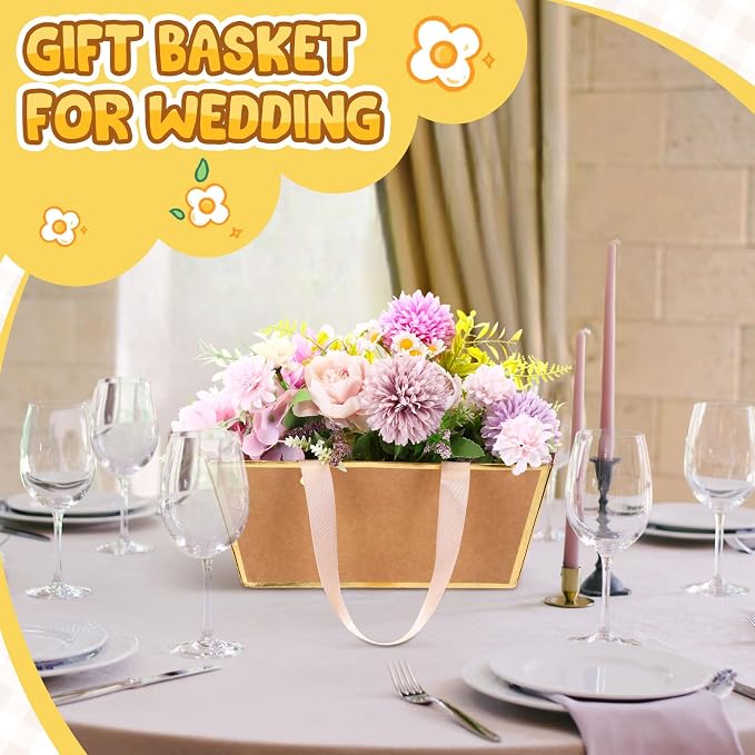 Pinkunn 48 Pcs Basket for Gifts Empty DIY Bulk Party Gift Basket Kit - Image 5